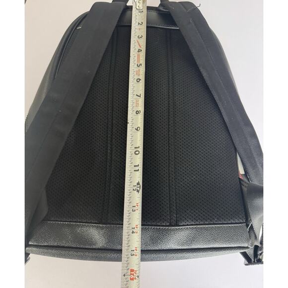 EUC Michael Kors Cooper Monogram Backpack Blk/Mandarin 37S0LCOB2B $498 - Picture 13 of 14